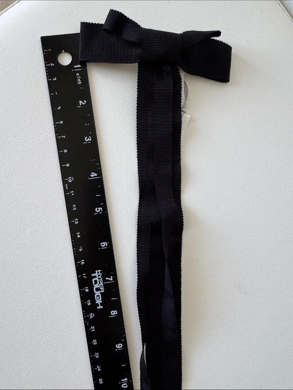 Jennifer Behr Black Grosgrain Ribbon Hair Bow Tie - NEW WITH TAGs